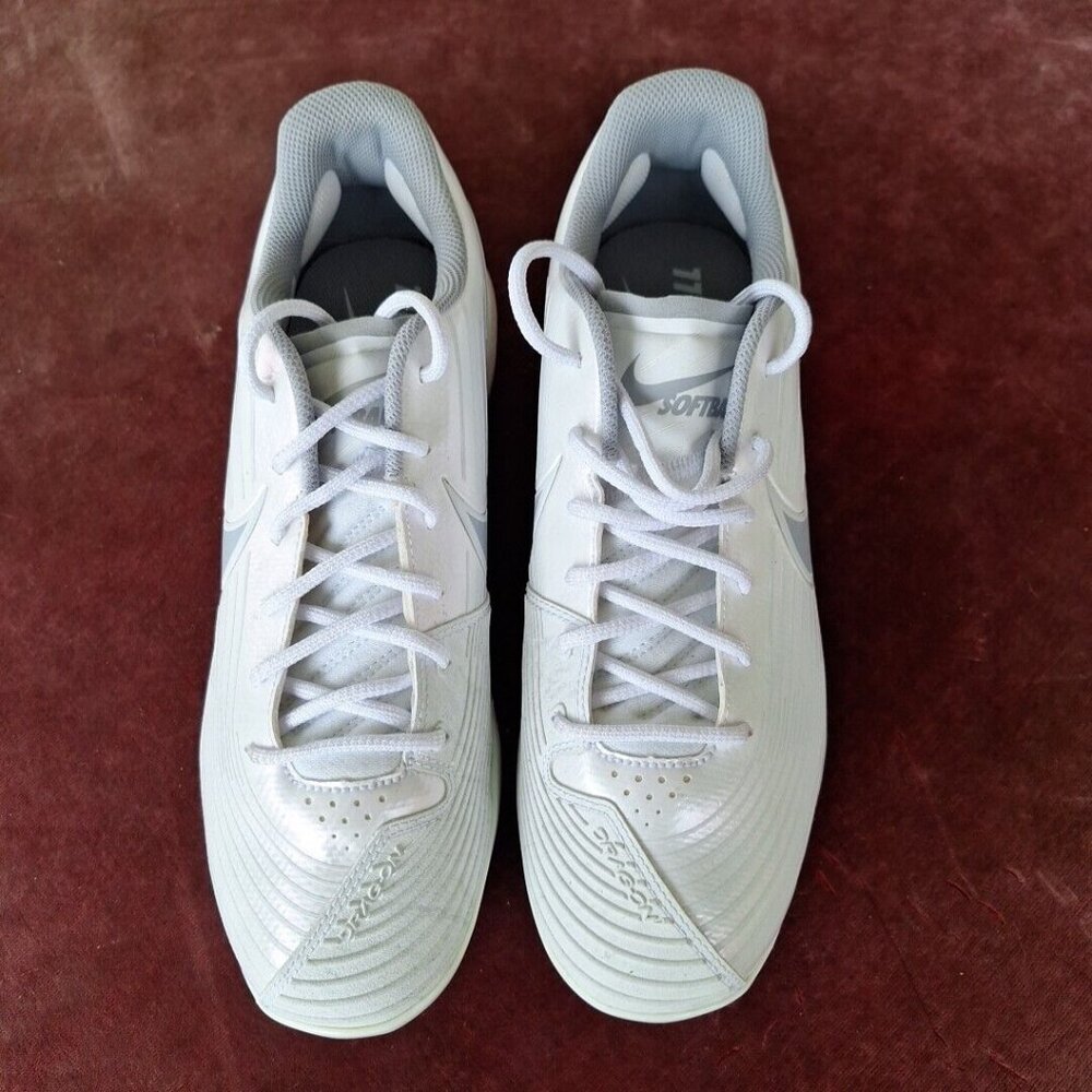 Nike Cleats Womens‎ 11 White Lunar Hyperdiamond 3 Pro Softball Shoes CD0110-108